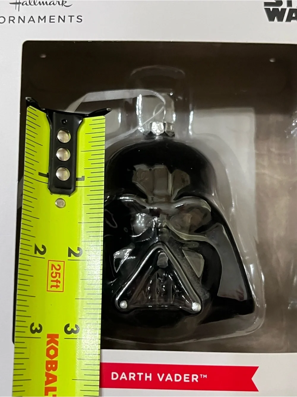 Hallmark Star Wars Darth Vader Blown Glass Christmas Ornament NIB